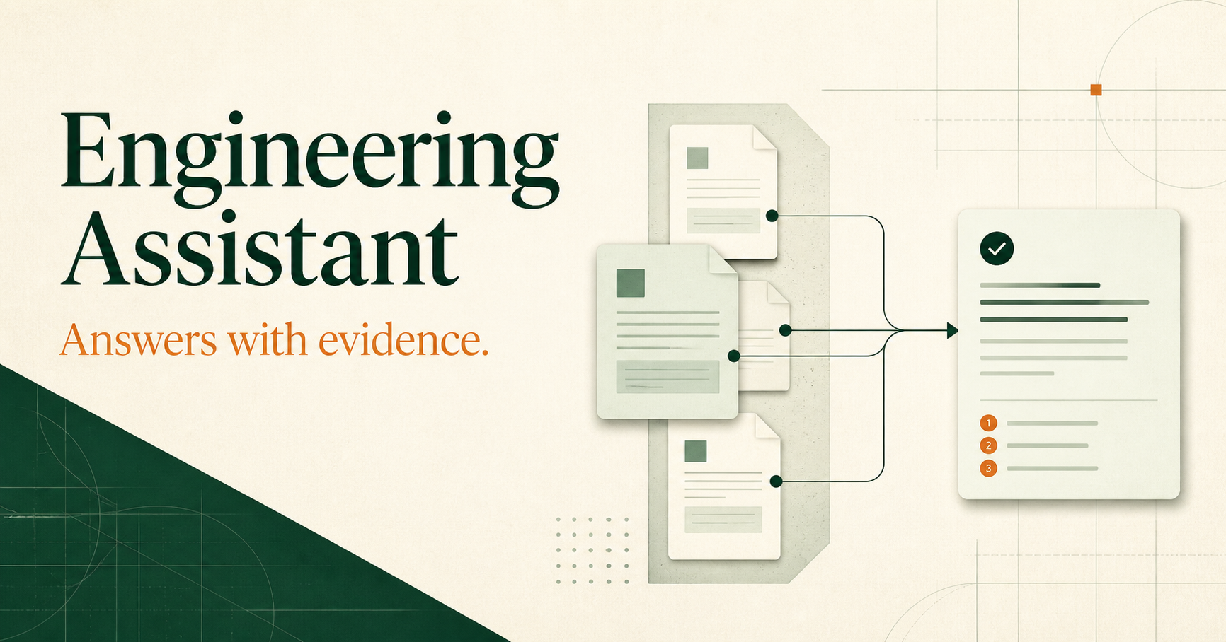 Engineering Assistant: answers with evidence