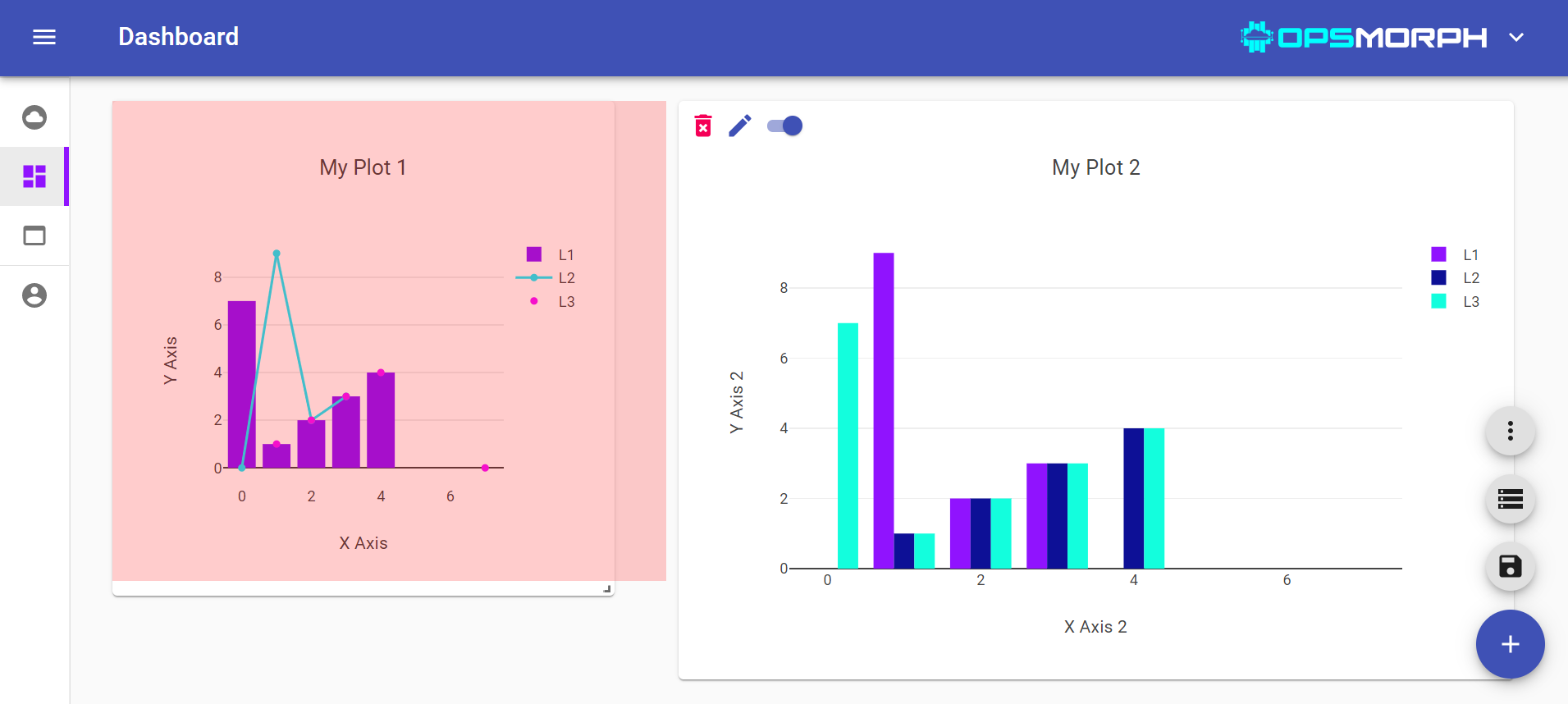 Draggable dashboards